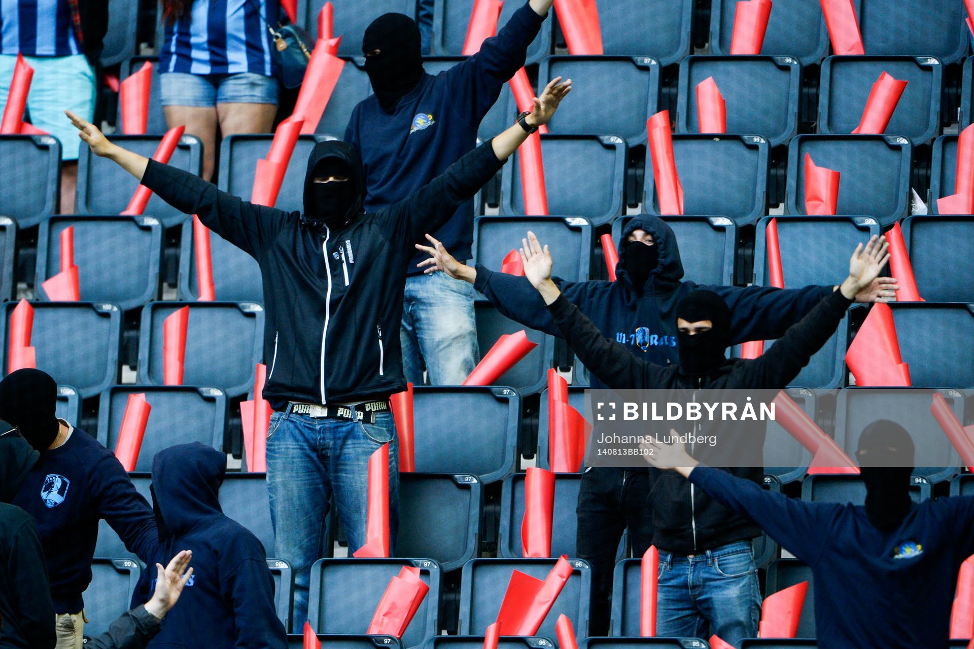 Maskerade Djurgårdens supportrar
