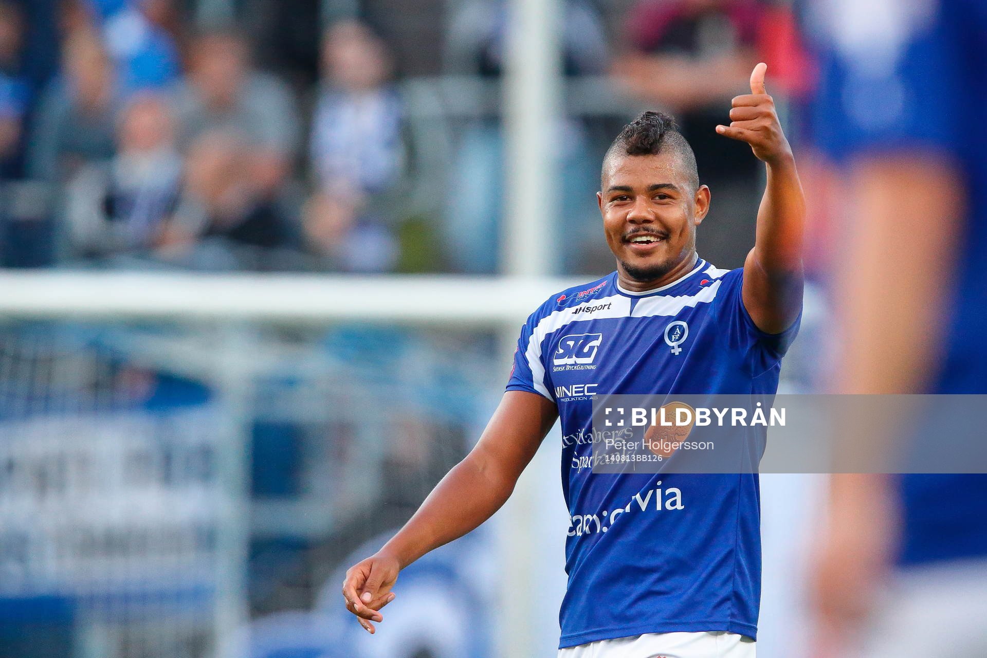 Åtvidabergs Ricardo Santos jublar