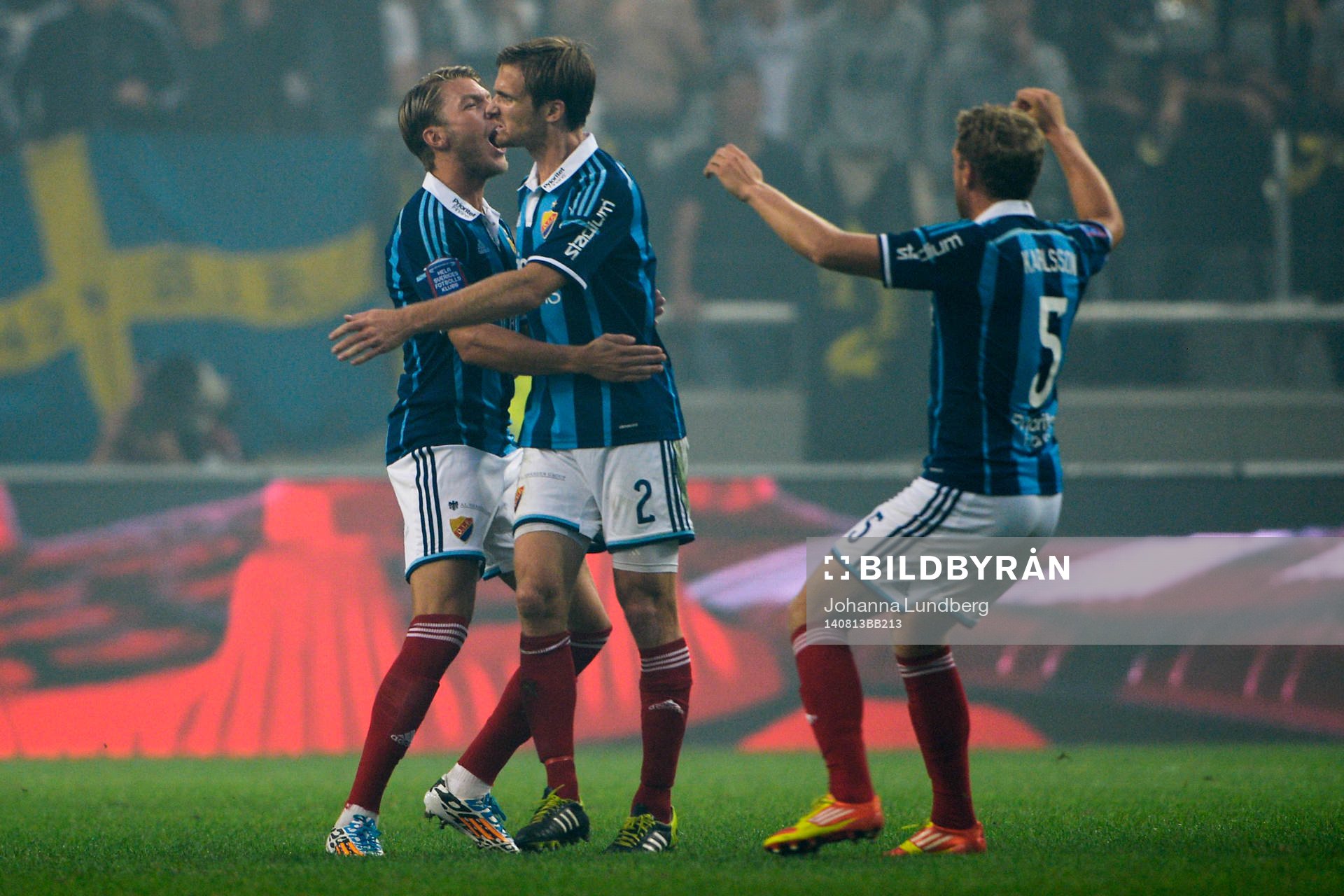 Djurgårdens Martin Broberg jublar