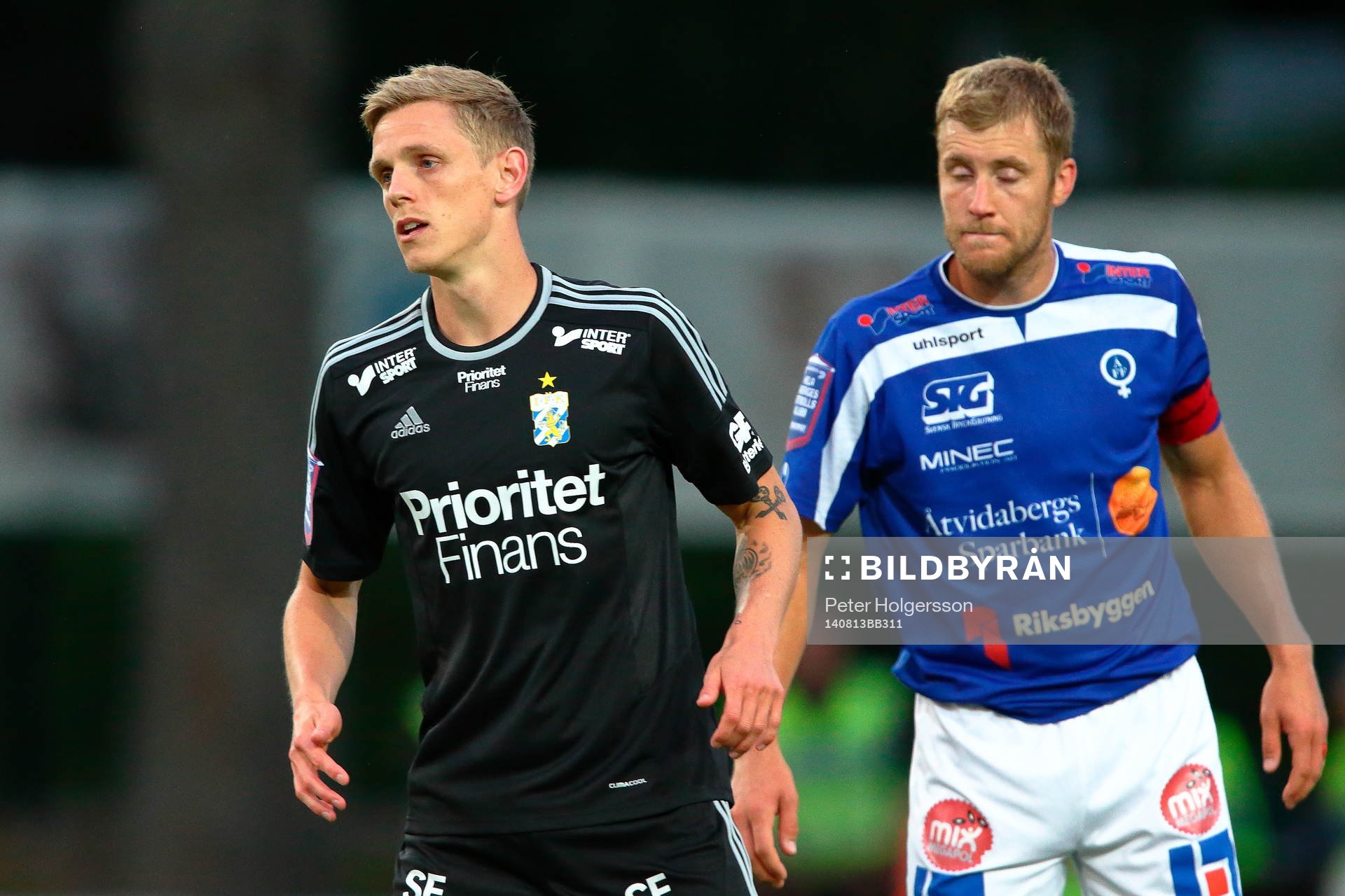 IFK Göteborgs Sören Rieks och Åtvidabergs Daniel