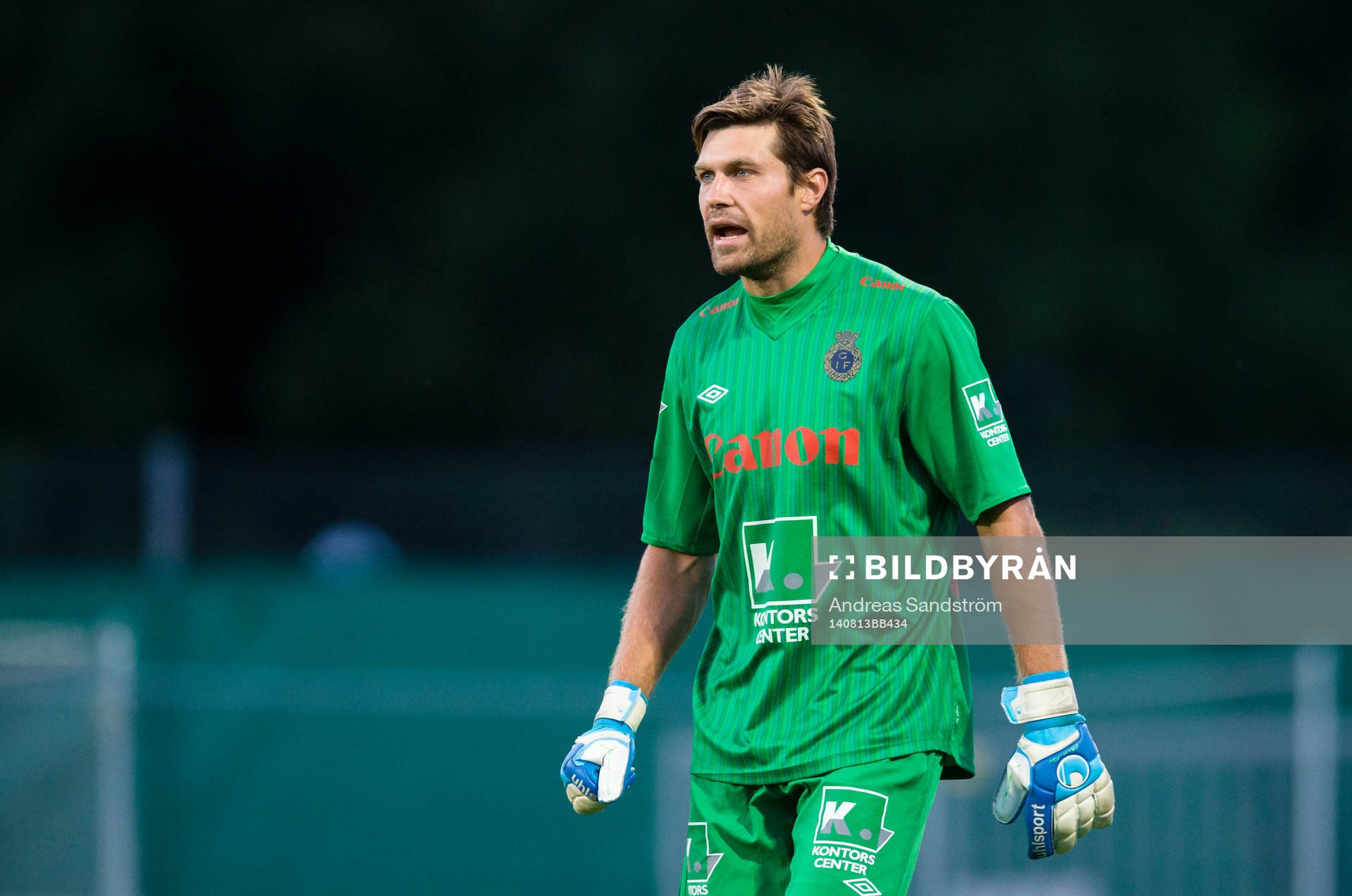 Gefles målvakt Emil Hedvall