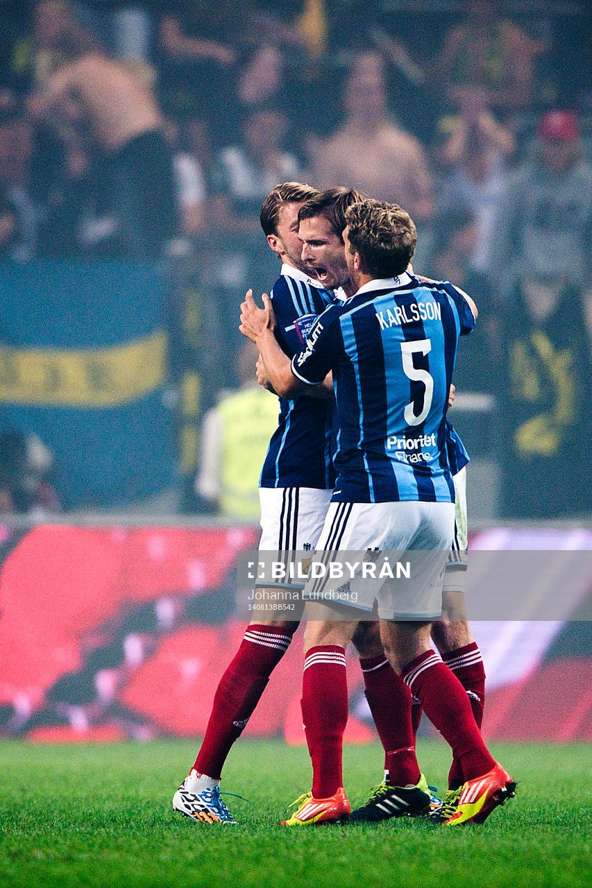 Djurgårdens Martin Broberg, Jesper Arvidsson och Stefan
