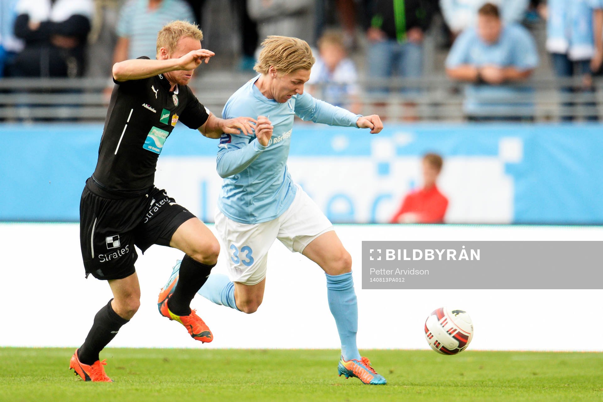 Örebros Patrik Haginge och Malmö FFs Emil Forsberg