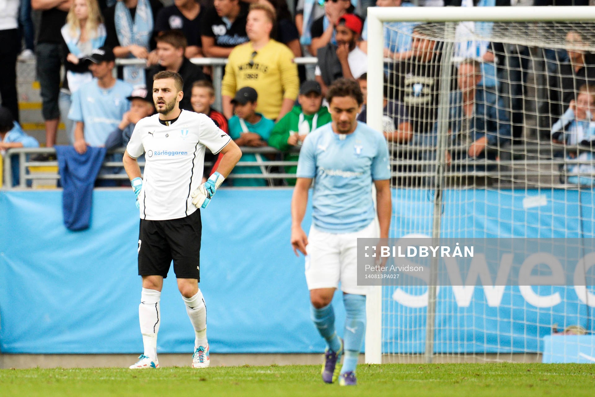 Malmö FFs målvakt Zlatan Azinovic och Ricardo Ferreira Da
