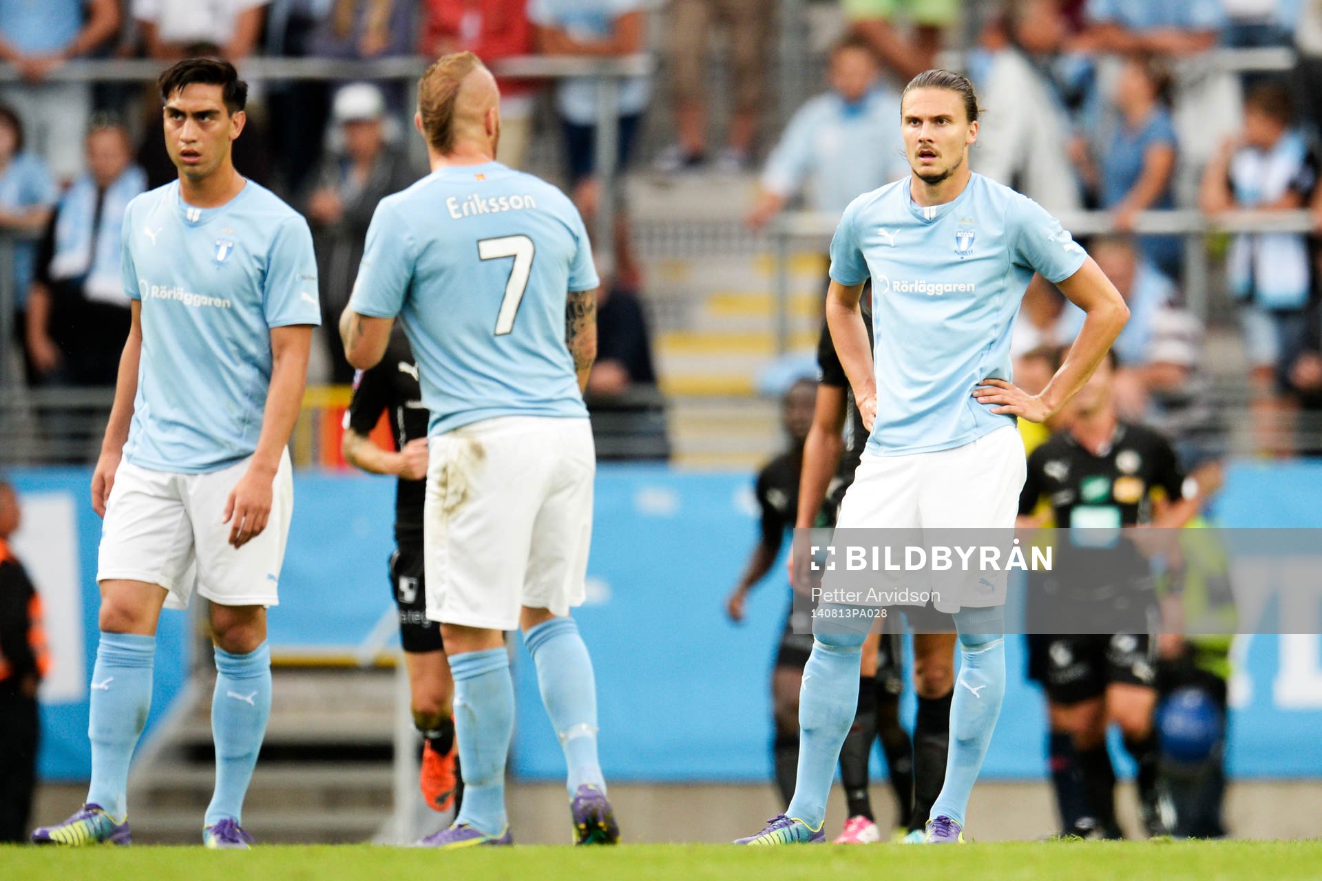 Malmö FFs Amin Nazari och Magnus Eriksson och Erik