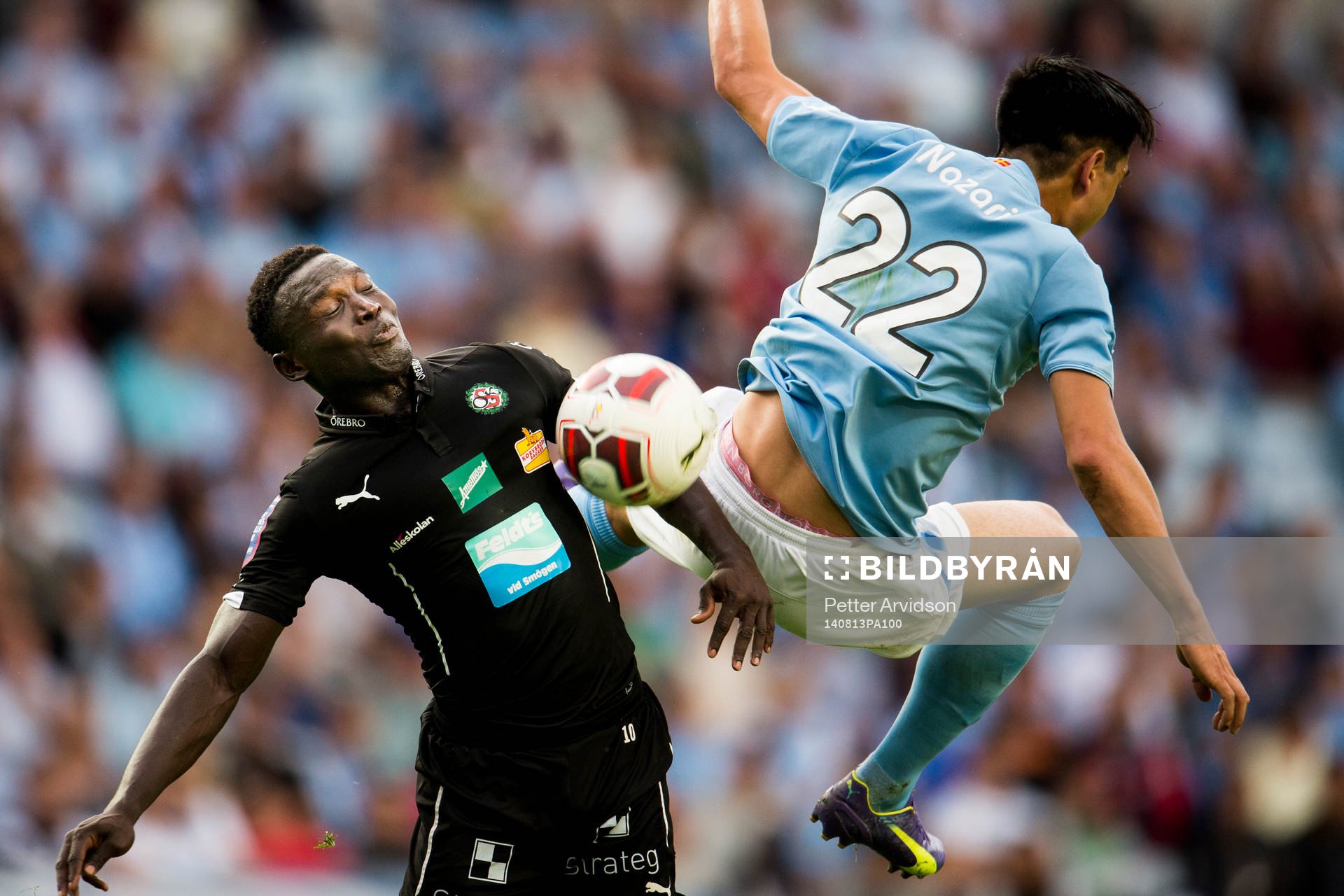 Örebros Alhassan Kamara och Malmö FFs Amin Nazari