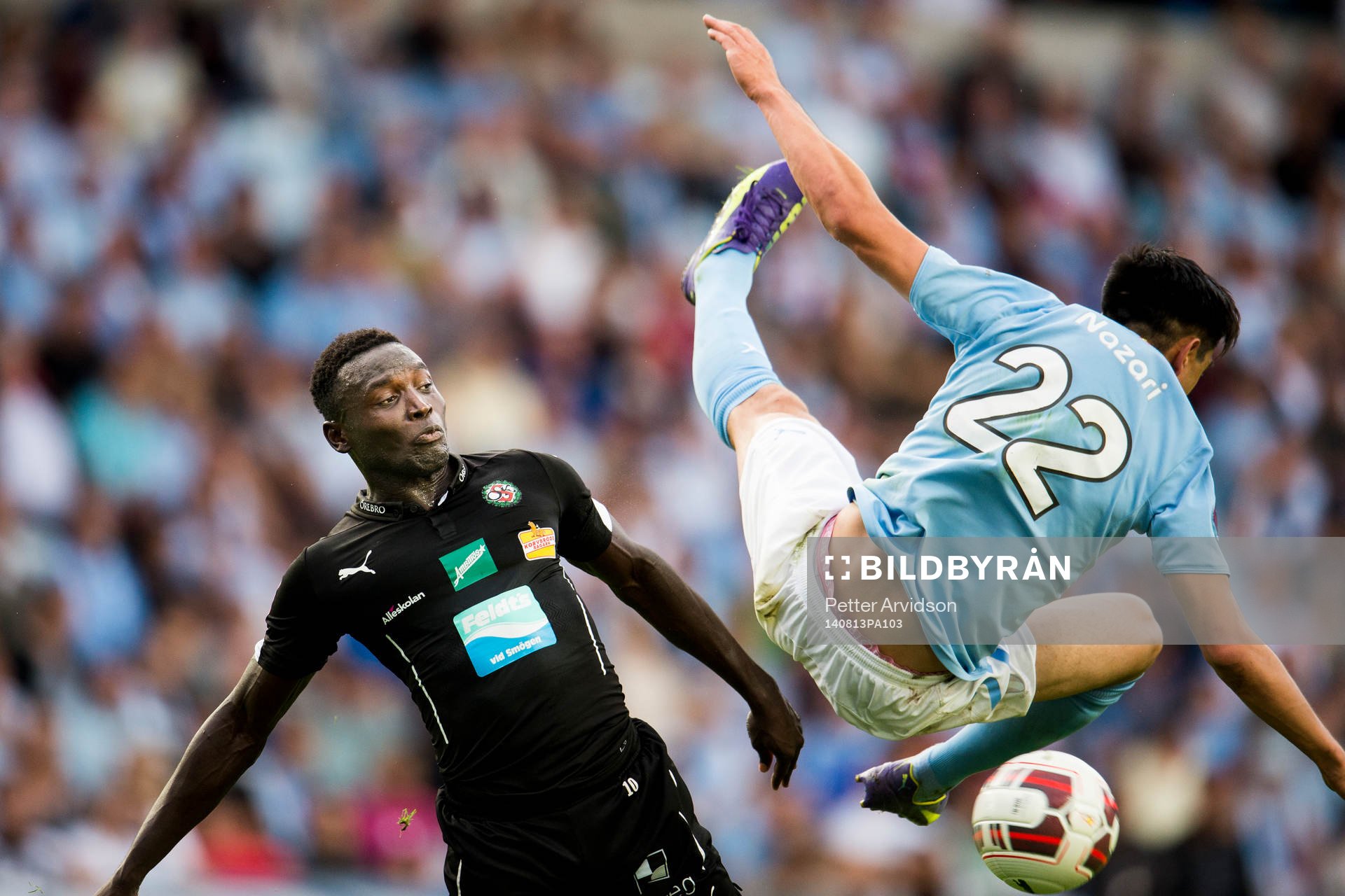 Örebros Alhassan Kamara och Malmö FFs Amin Nazari