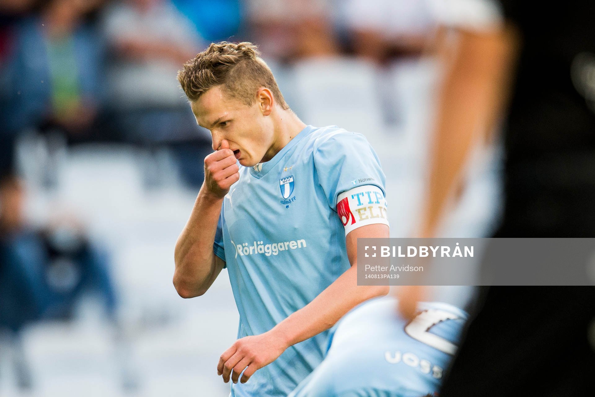 Malmö FFs Piotr Johansson deppar
