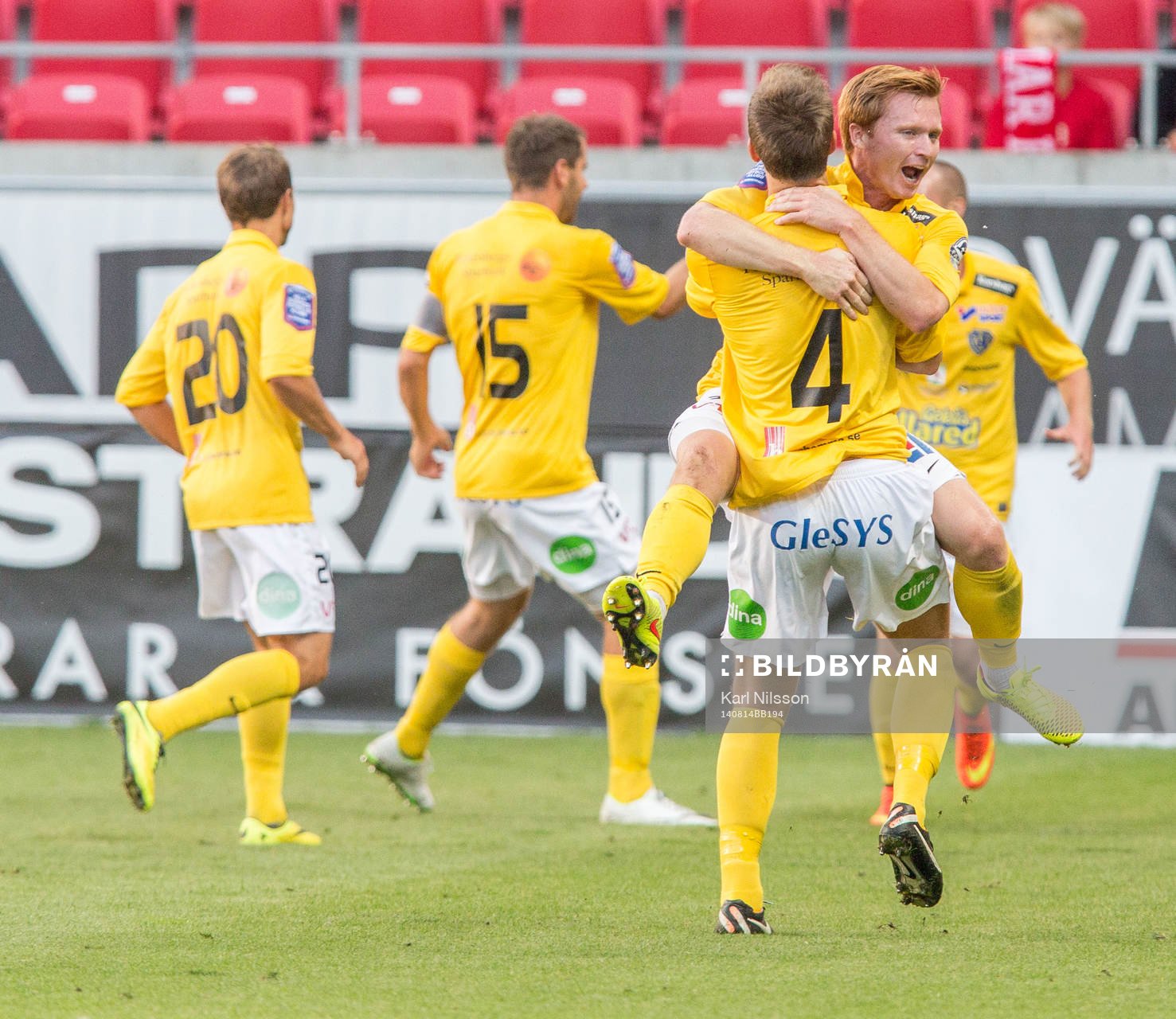 Falkenbergs Dan Keat jublar