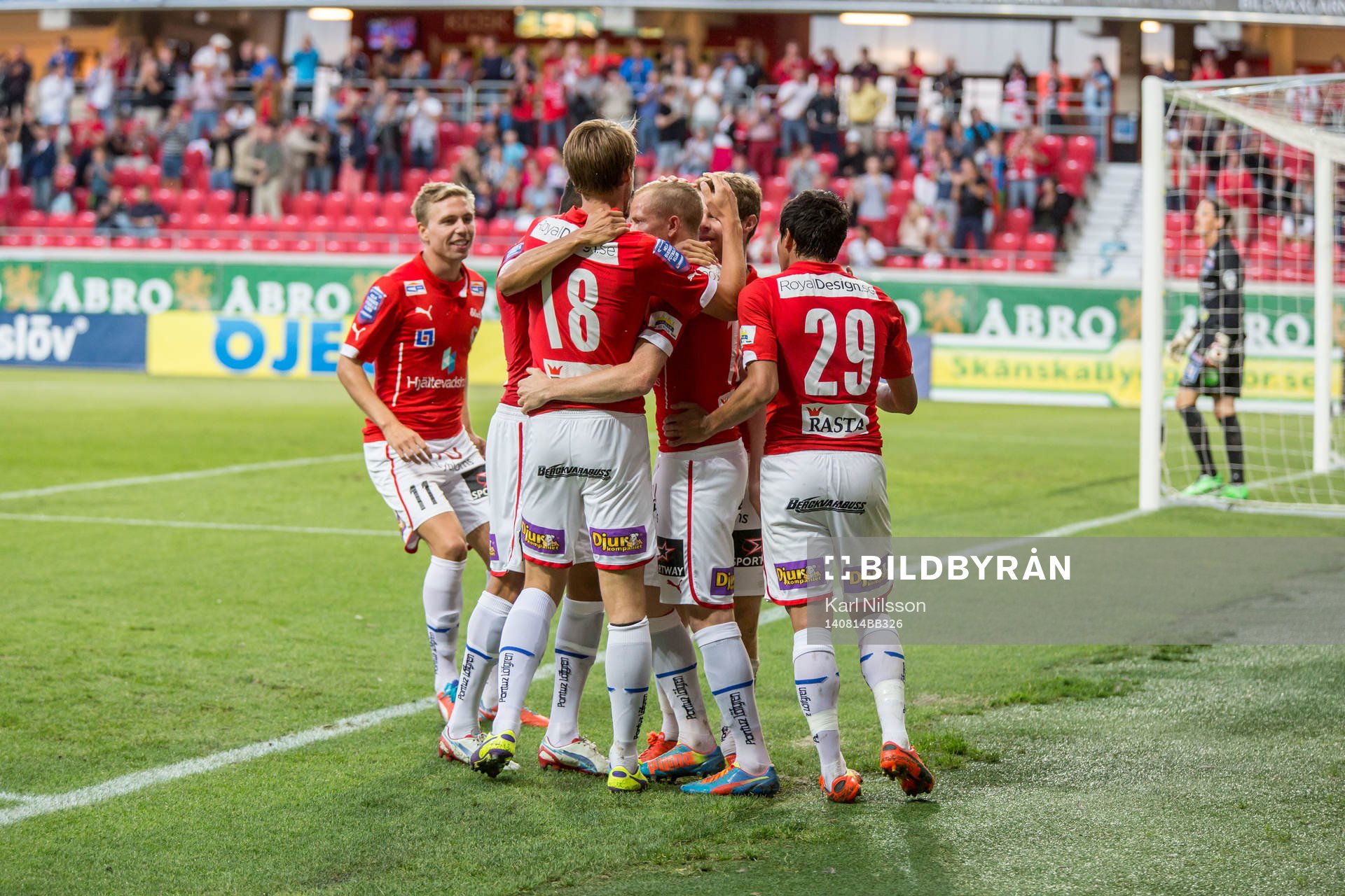 Kalmars Tobias Eriksson jublar