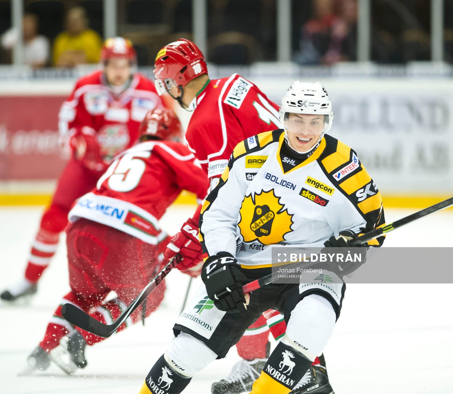 under en träningsmatch i Ishockey mellan Modo och