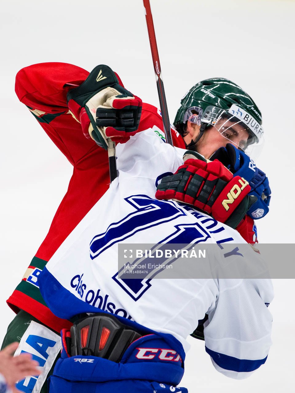 Leksands Chris Connolly och Frölundas Erik Gustafsson i