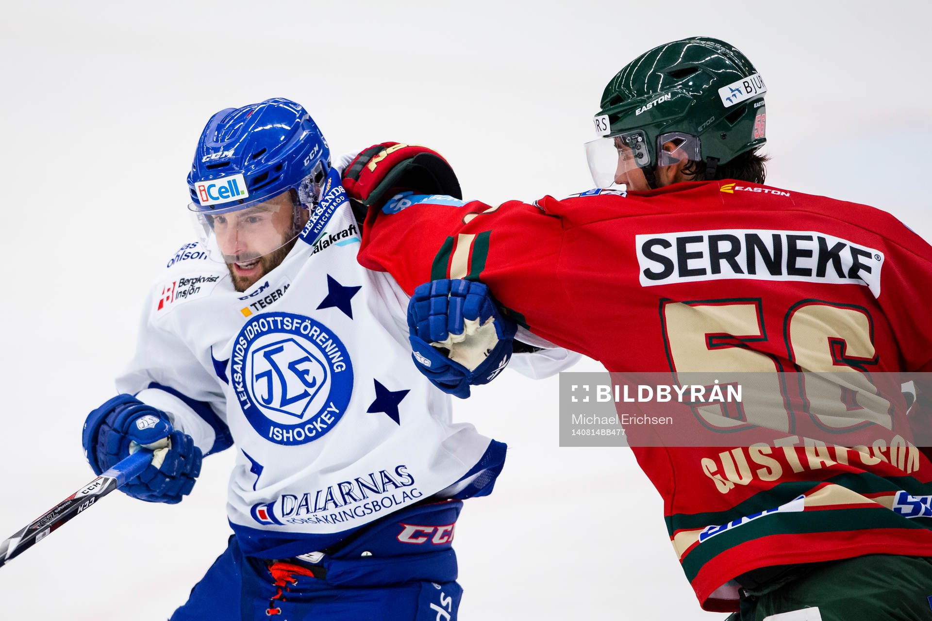 Leksands Chris Connolly och Frölundas Erik Gustafsson i