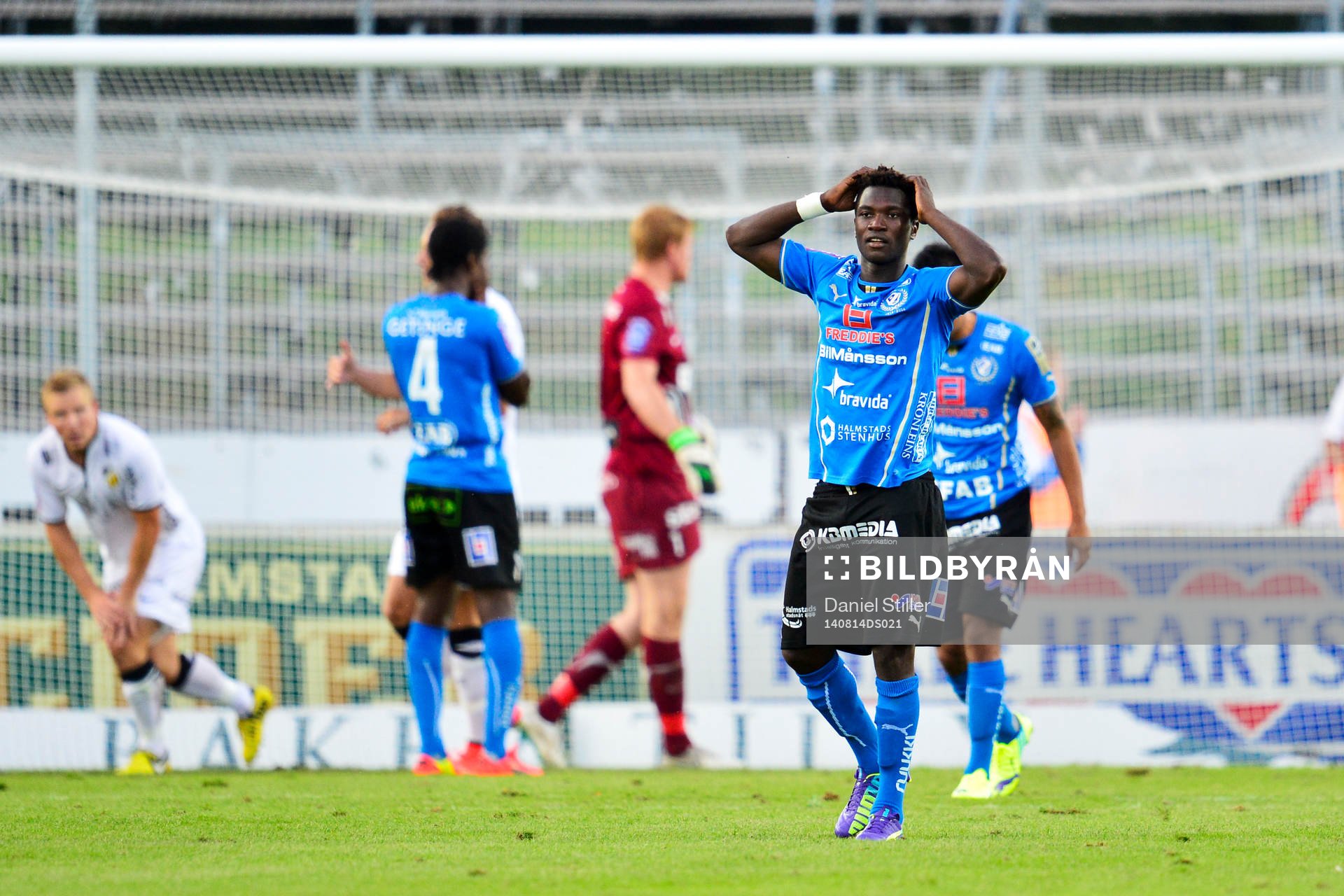 Halmstads King Osei Gyan deppar