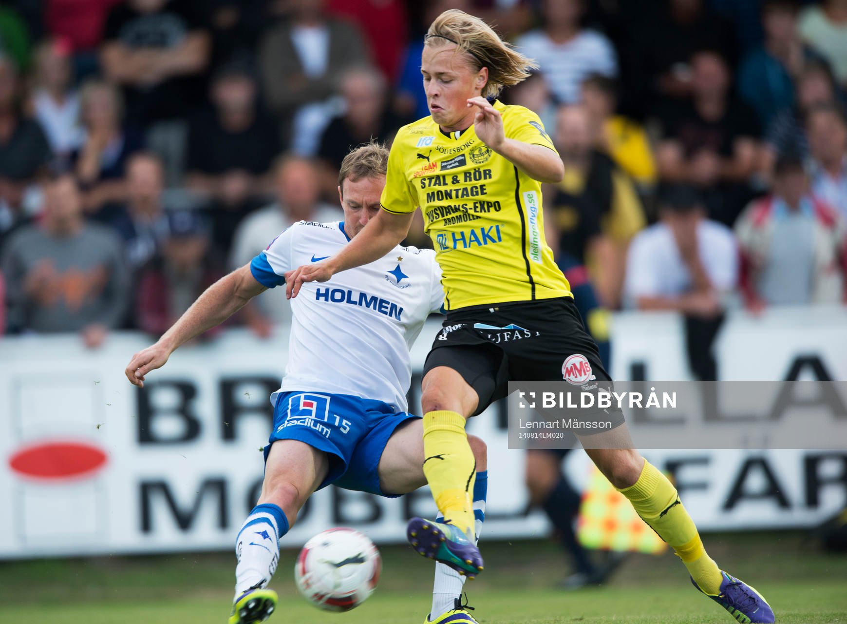 Mjällbys Robin Strömberg och Norrköpings Marcus Falk
