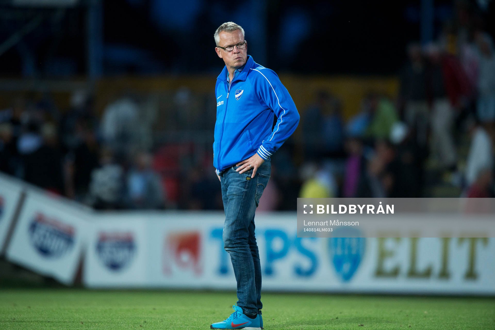 Norrköpings tränare Jan Andersson var inte glad i