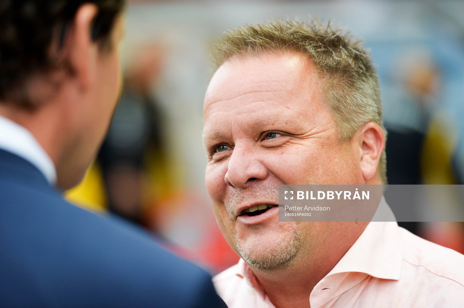 Helsingborgs Helsingborgs tränare Roar Hansen under fotbollsmatchen i Allsvenskan mellan Helsingborg och Elfsborg den 14 augusti 2014 i Helsingborg.
