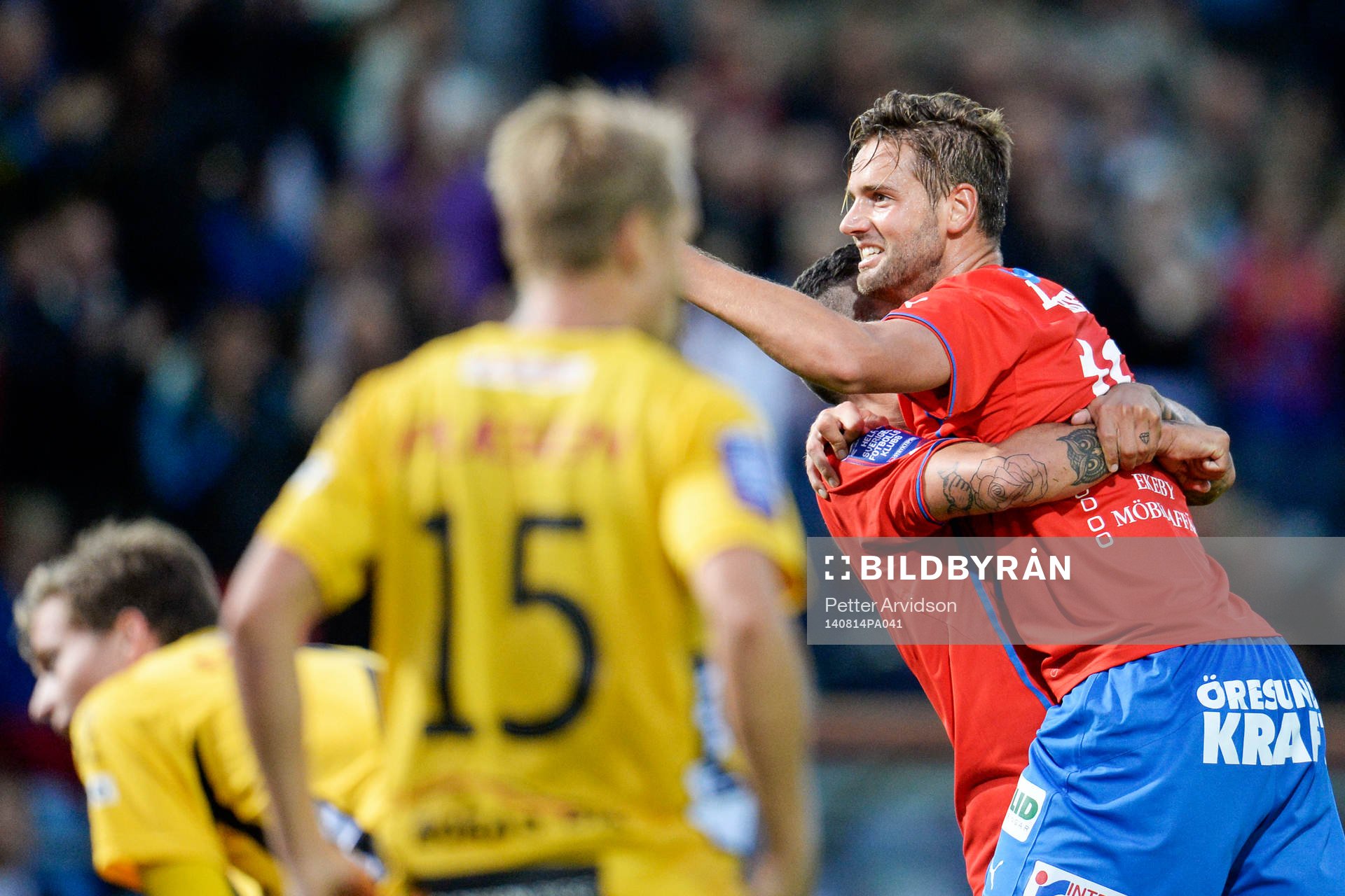 Helsingborgs Mikael Dahlberg jublar