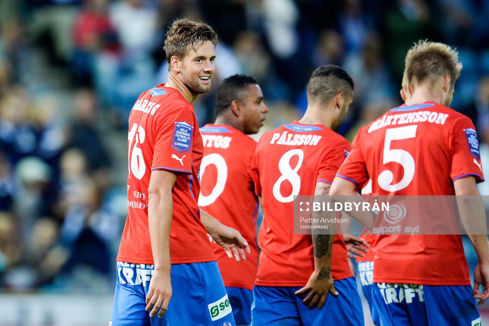 Helsingborgs Mikael Dahlberg jublar
