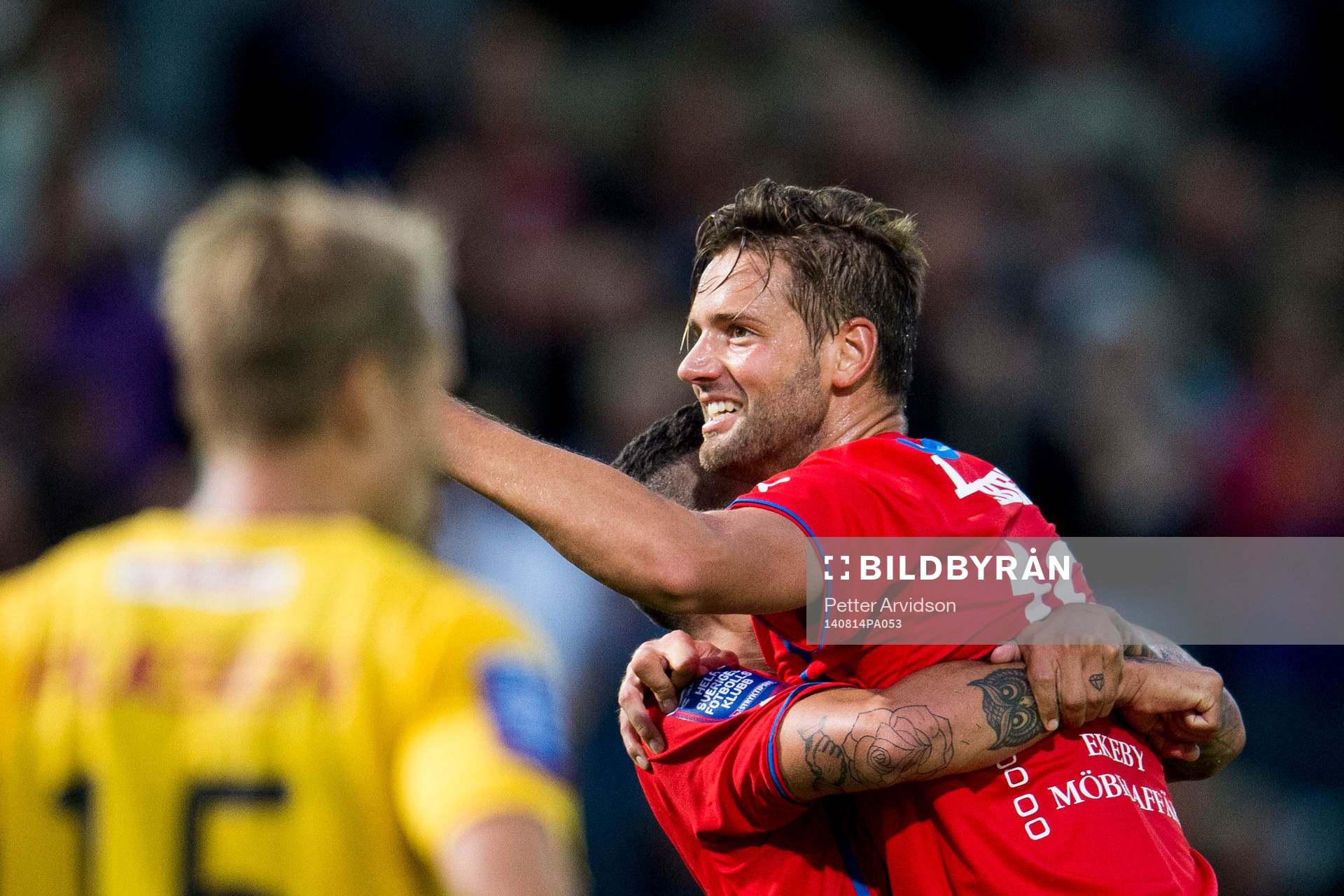 Helsingborgs Mikael Dahlberg jublar