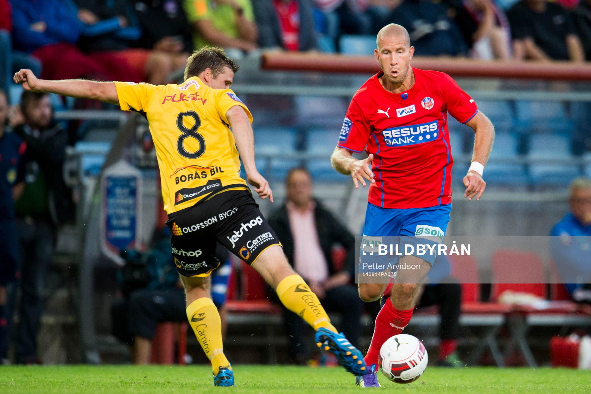 Helsingborgs Mattias Lindström och Elfsborgs Anders