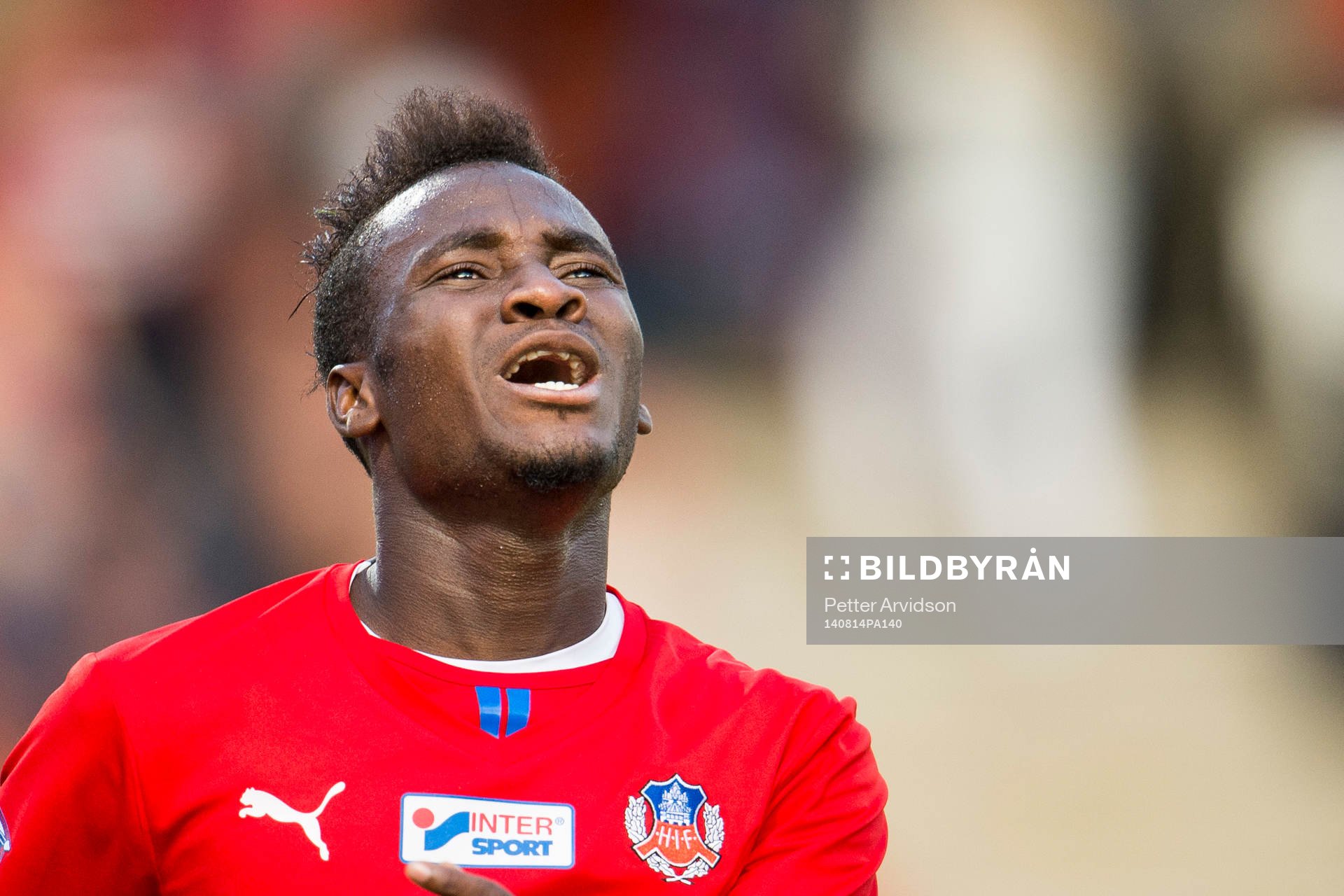 Helsingborgs David Accam deppar