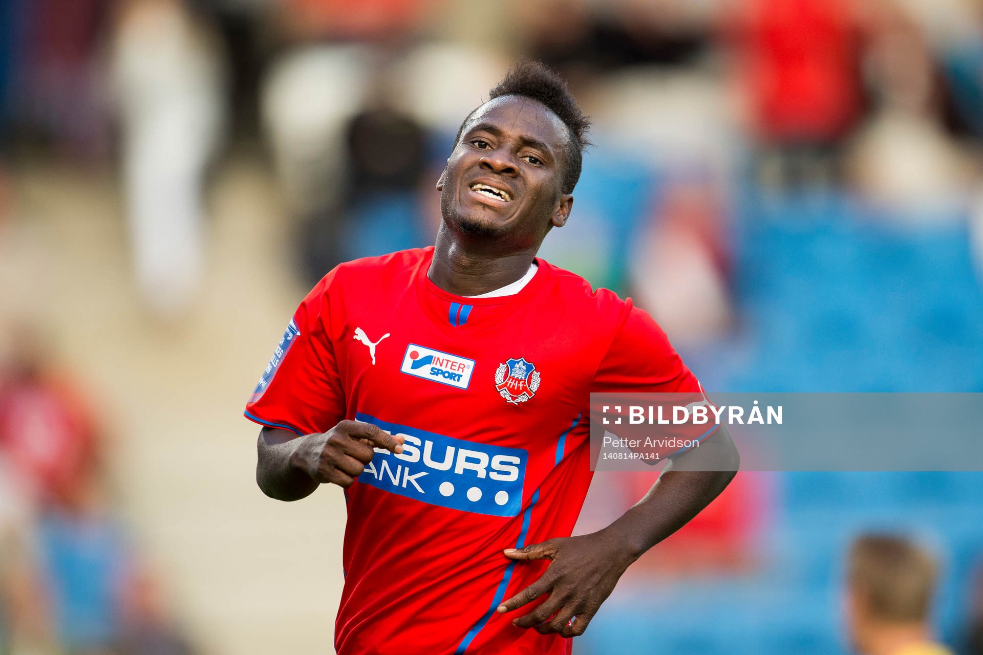 Helsingborgs David Accam deppar