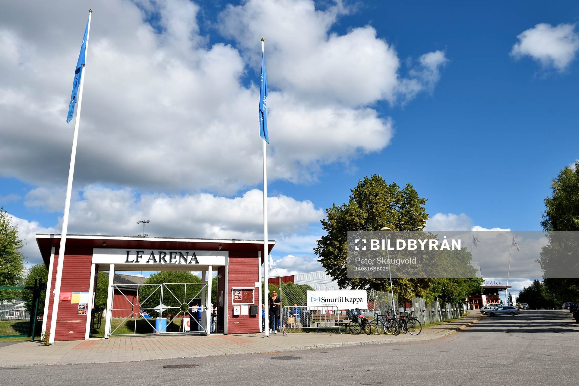 LF Arenas entré innan fotbollsmatchen i Damallsvenskan
