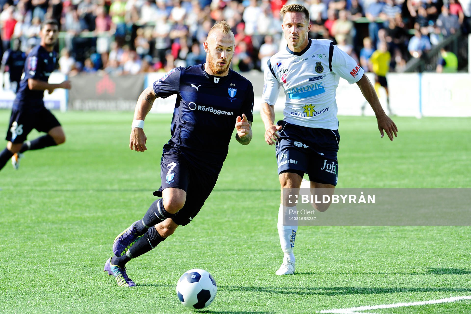 Malmö FFs Magnus Eriksson och Gefles Anders Wikström