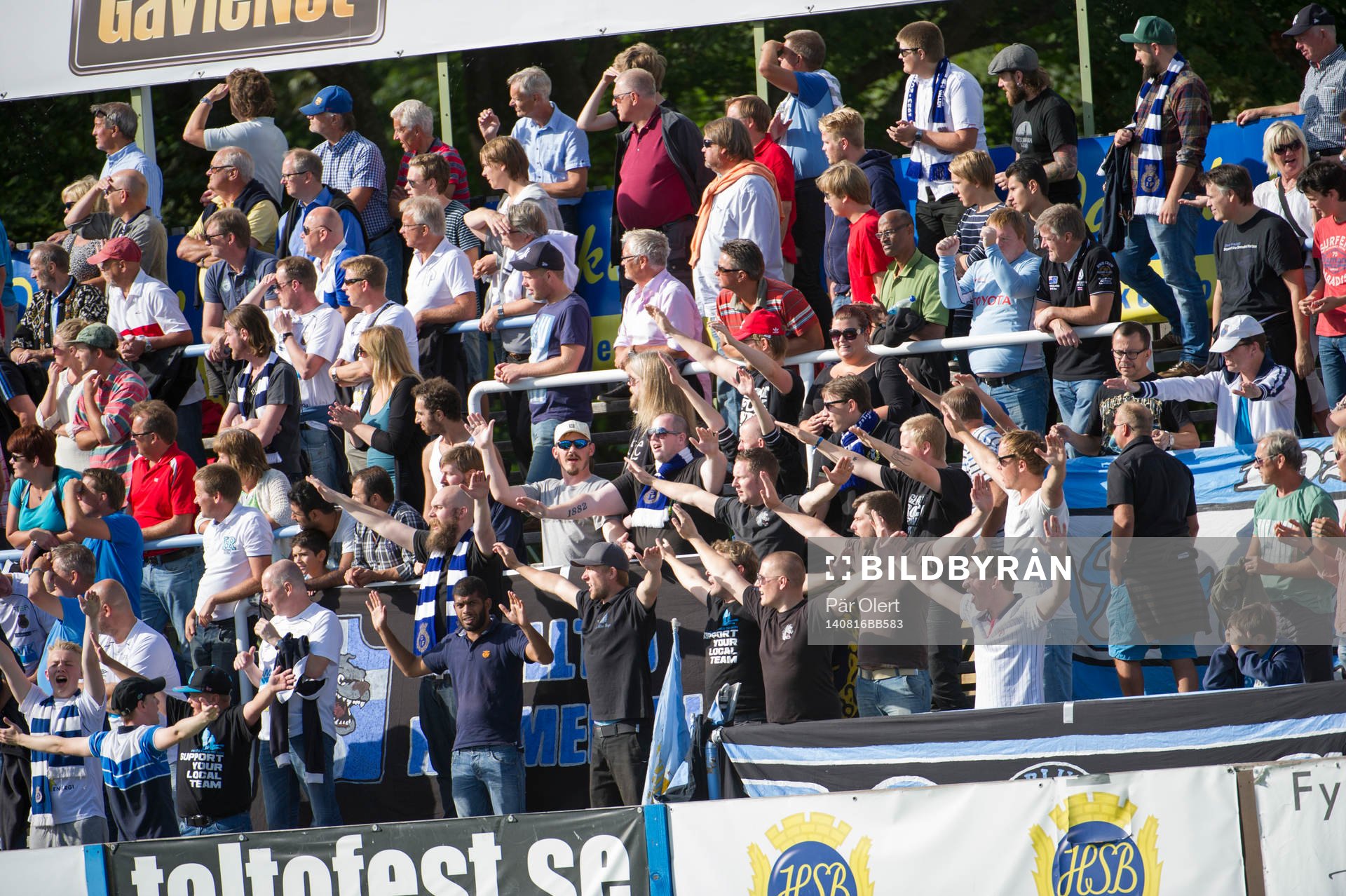 Gefles supportrar