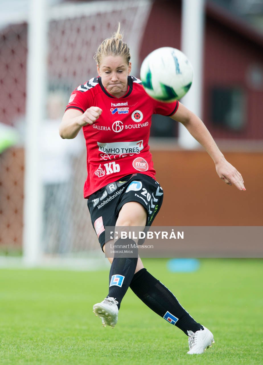 Kristianstads Mia Carlsson i matchen i damallsvenskan