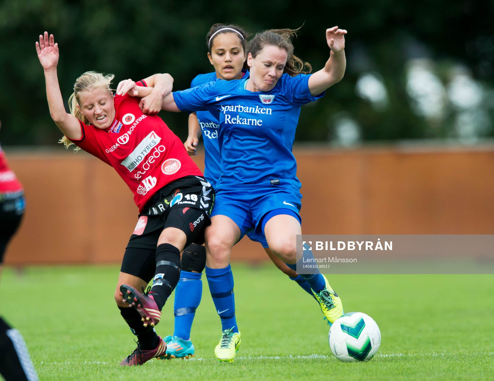 Kristianstads Gudny Björk Odinsdottir i matchen i damallsvenskan mellan Kristianstad och Eskilstuna i Kristianstad 16 augusti 2014.