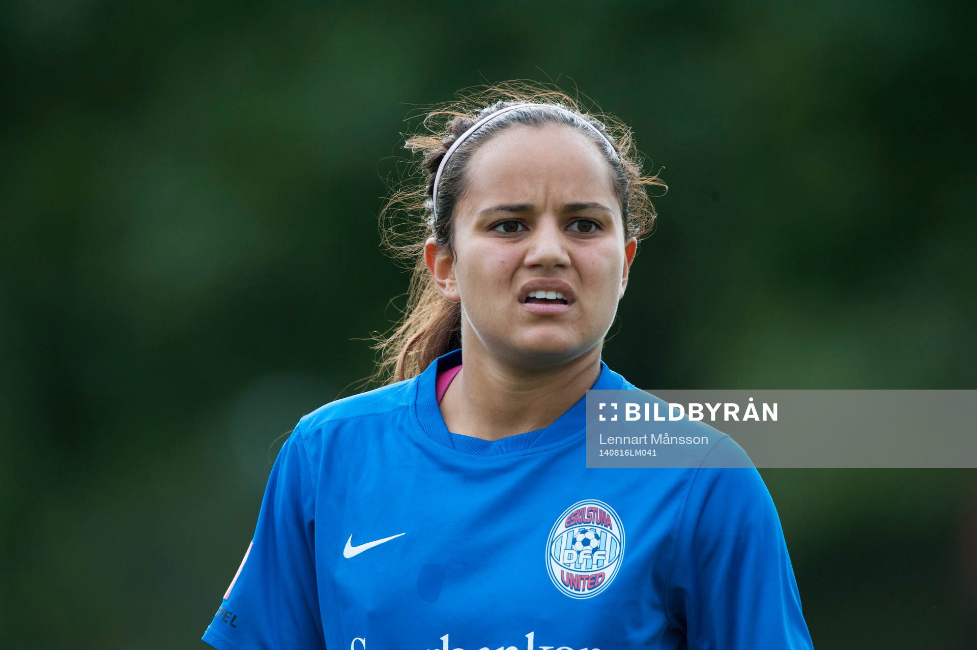 Eskilstunas Malin Diaz Pettersson i matchen i