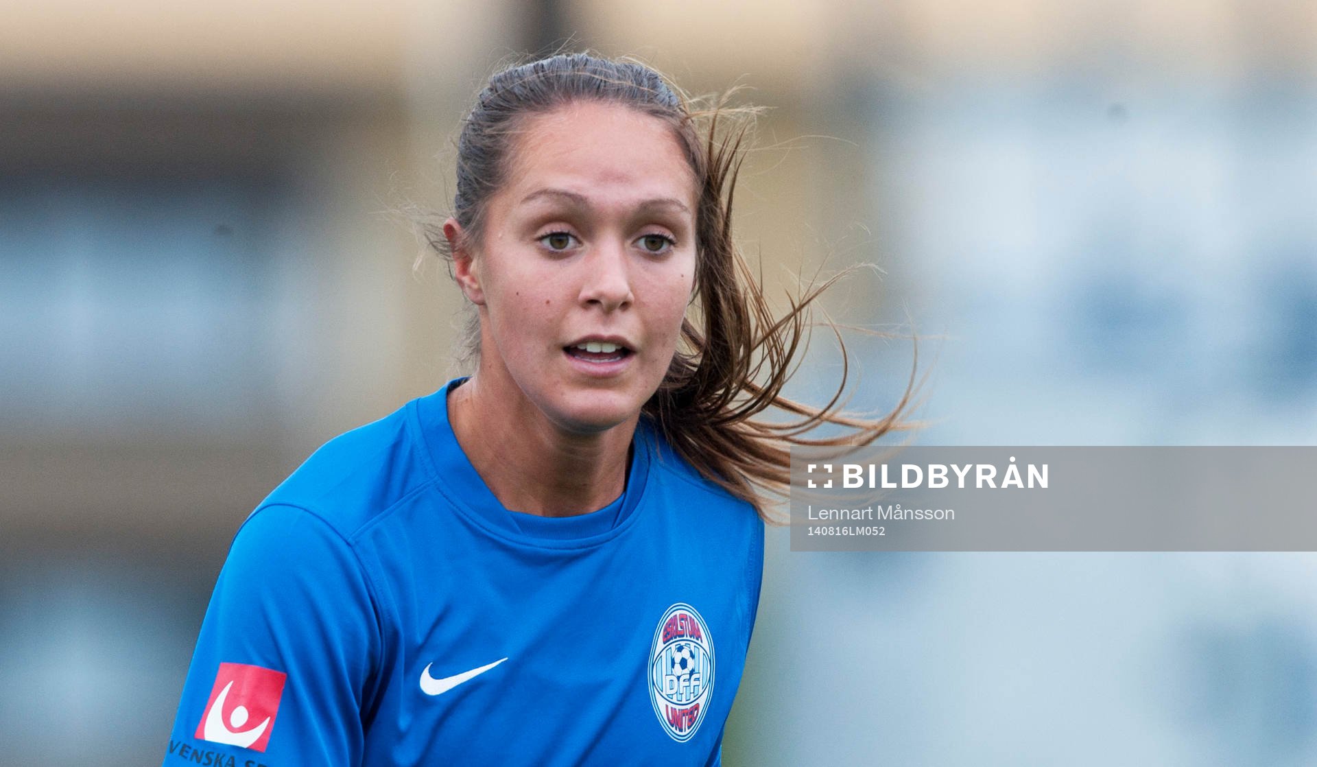 Eskilstunas Felicia Karlsson i matchen i damallsvenskan