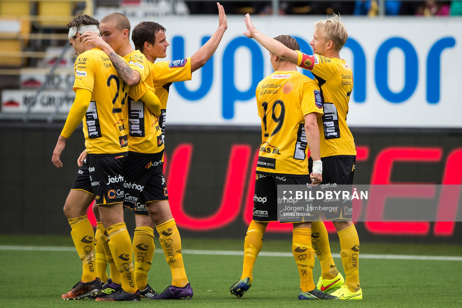 Elfsborgs spelarna jublar