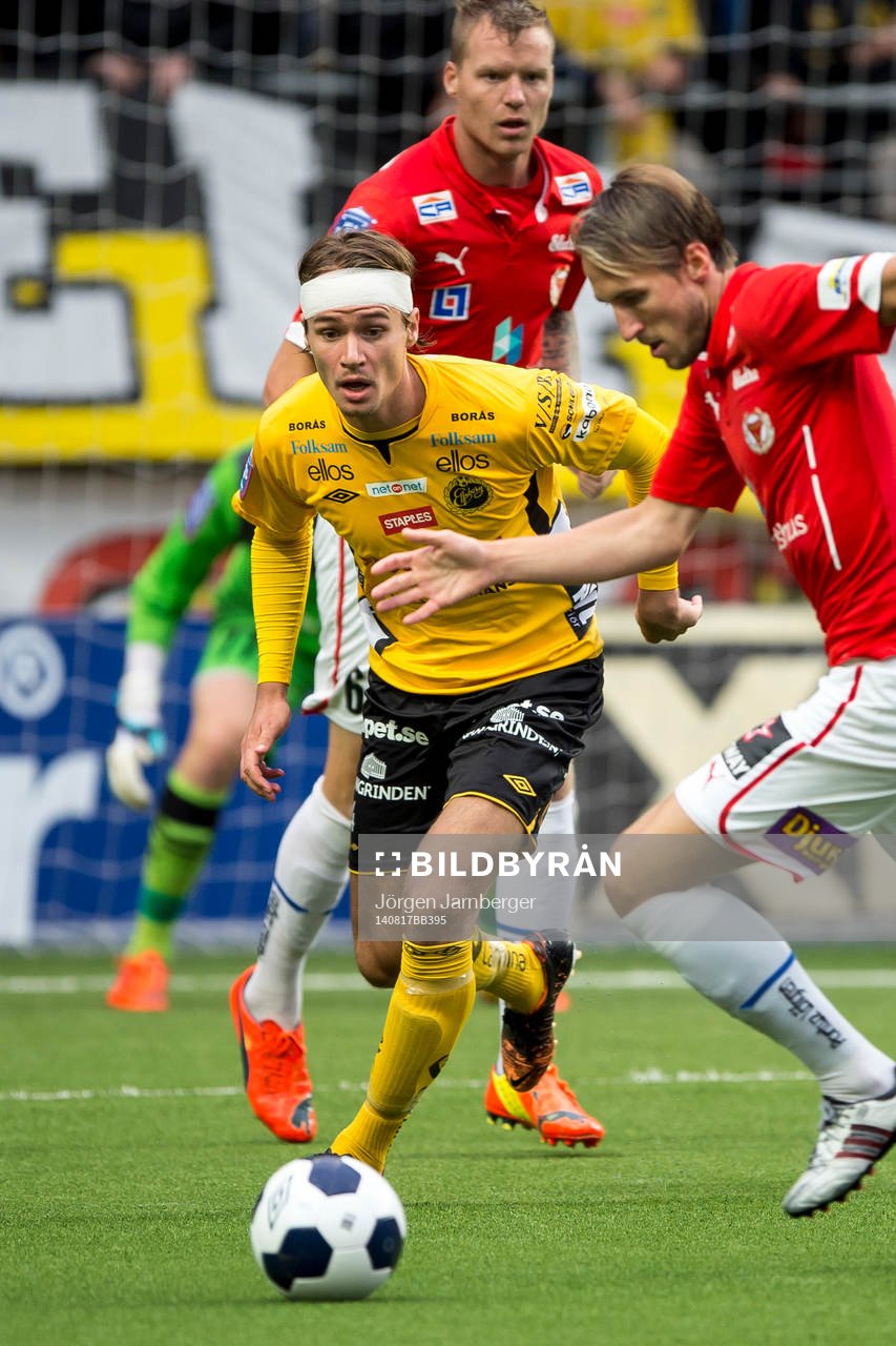 Kalmars Tor Øyvind Hovda och Elfsborgs Viktor Prodell