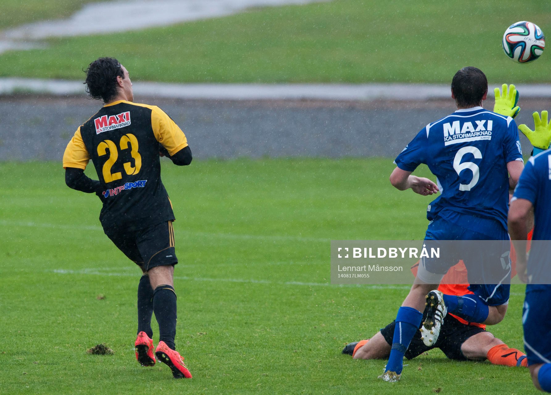 IFK Hässleholms Karim Al-Asi gör 5-1 i matchen i division