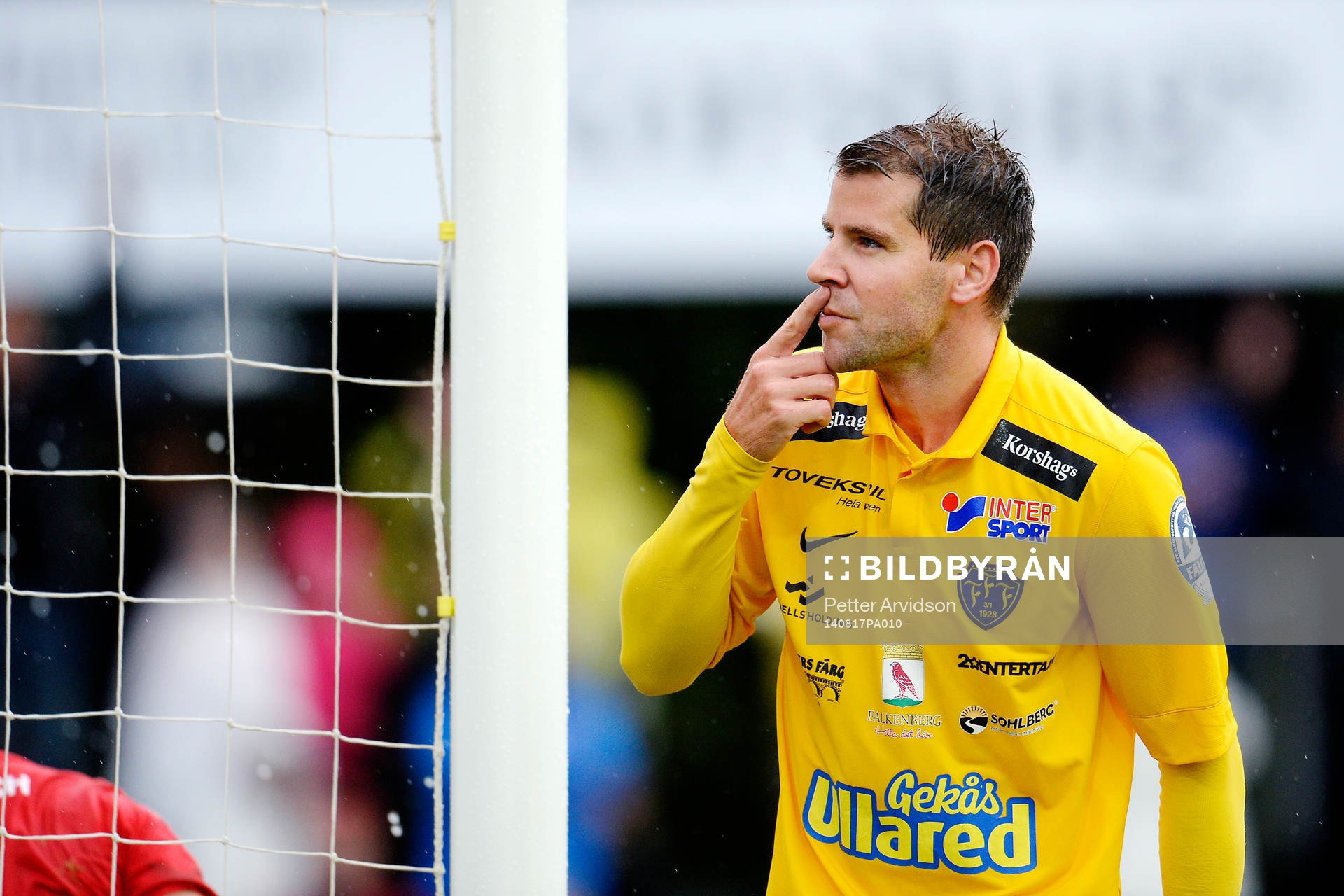 Falkenbergs Stefan Rodevåg jublar