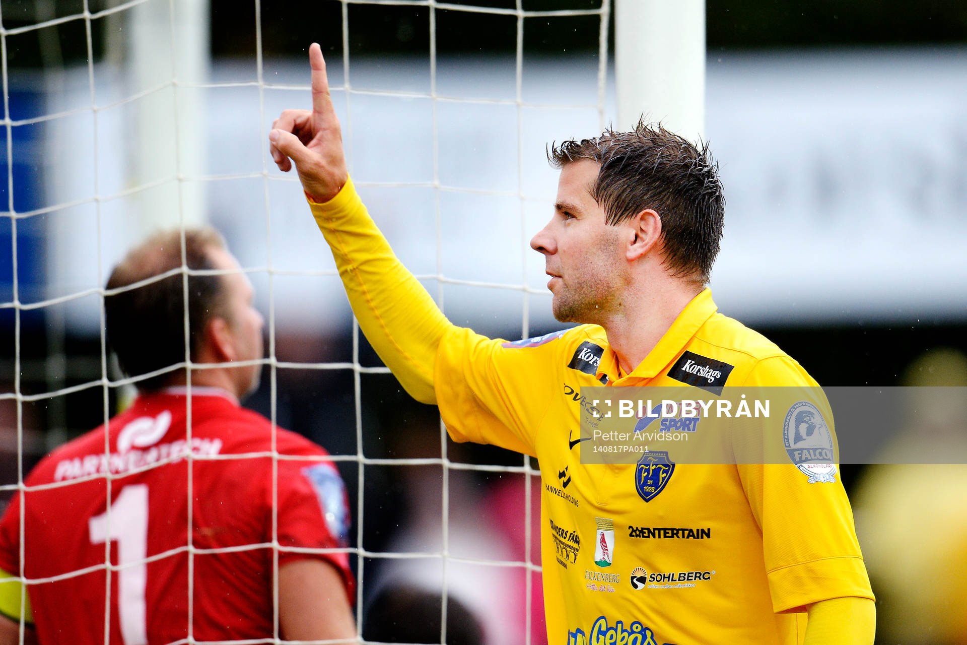 Falkenbergs Stefan Rodevåg jublar