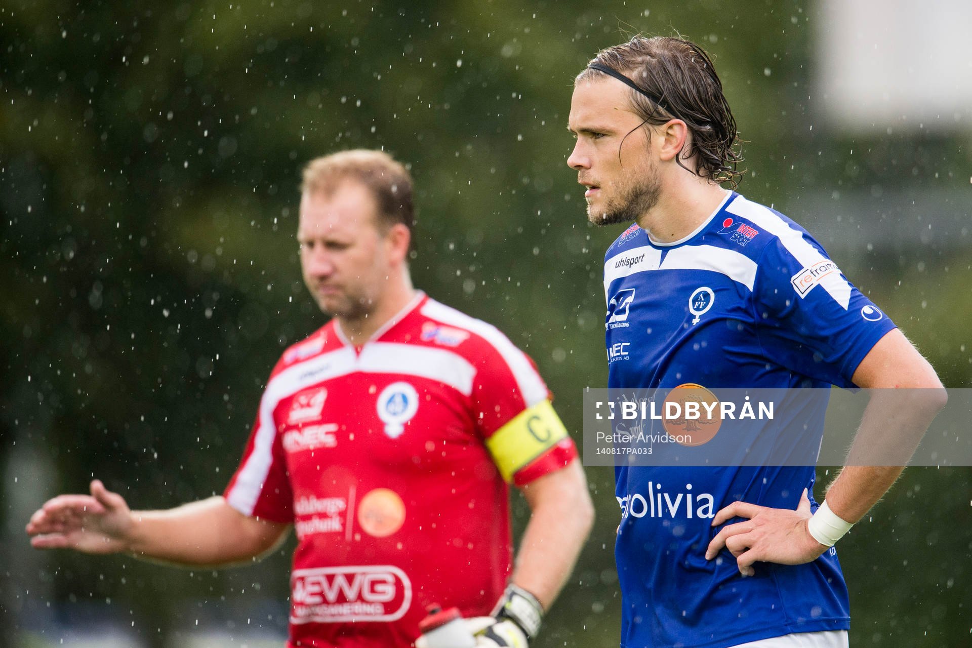 Åtvidabergs målvakt Henrik Gustavsson (tv) och Tom