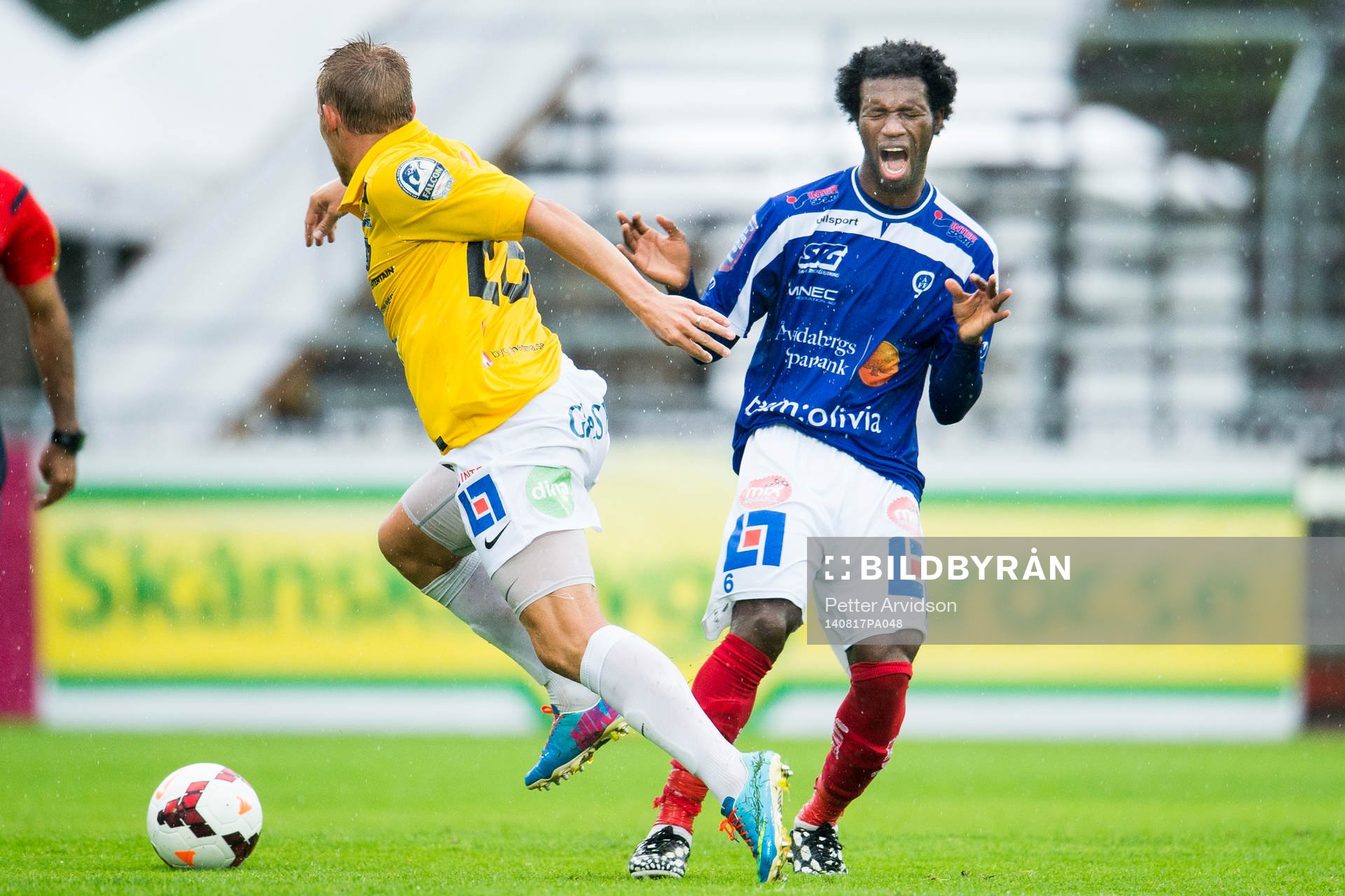 Åtvidabergs Mohammed Abubakari skriker