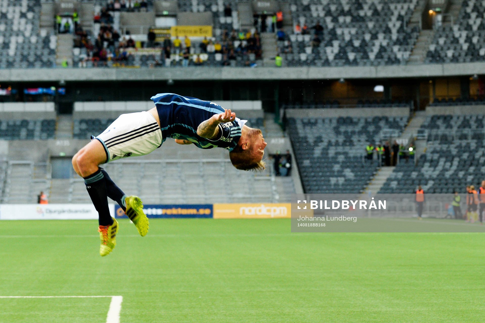 Djurgårdens Aleksander Faltsetas jublar