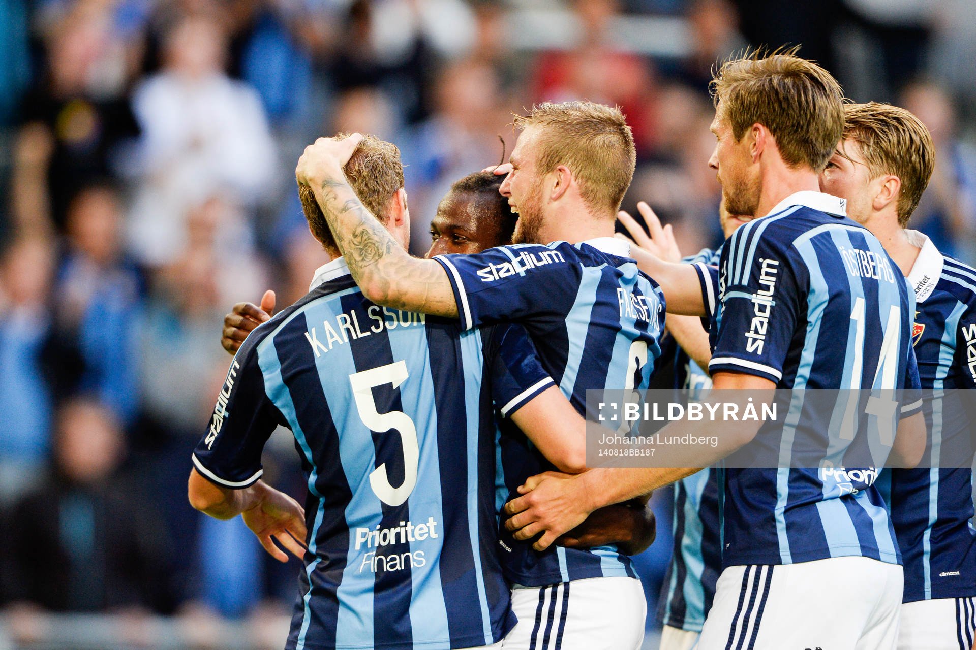 Djurgårdens Amadou Jawo  jublar
