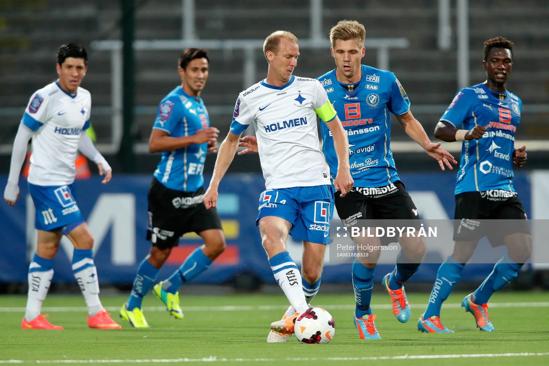 Norrköpings Andreas Johansson och Halmstads Mikael Boman