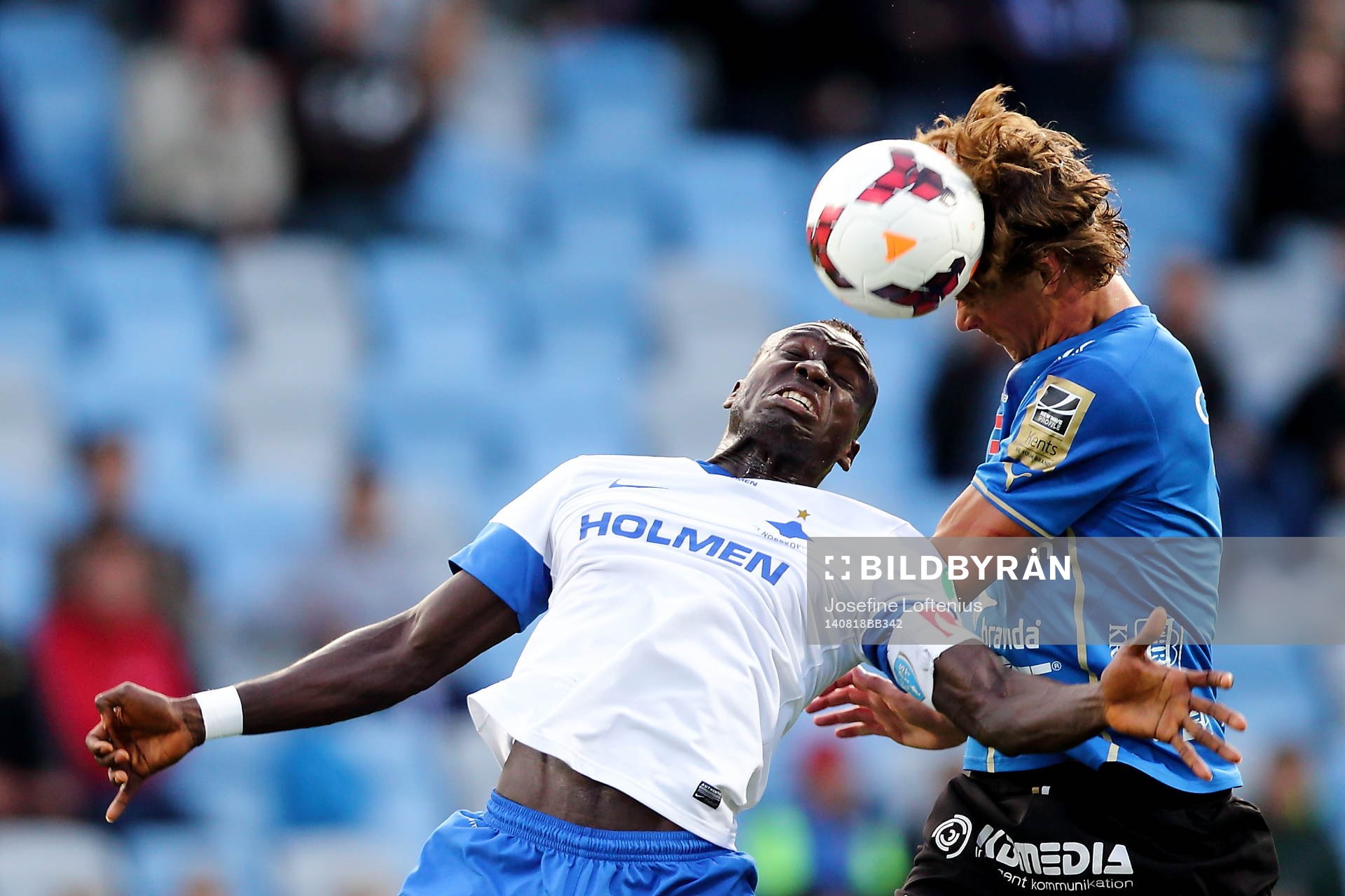 Norrköpings Alhaji Kamara i nickduell med Halmstads