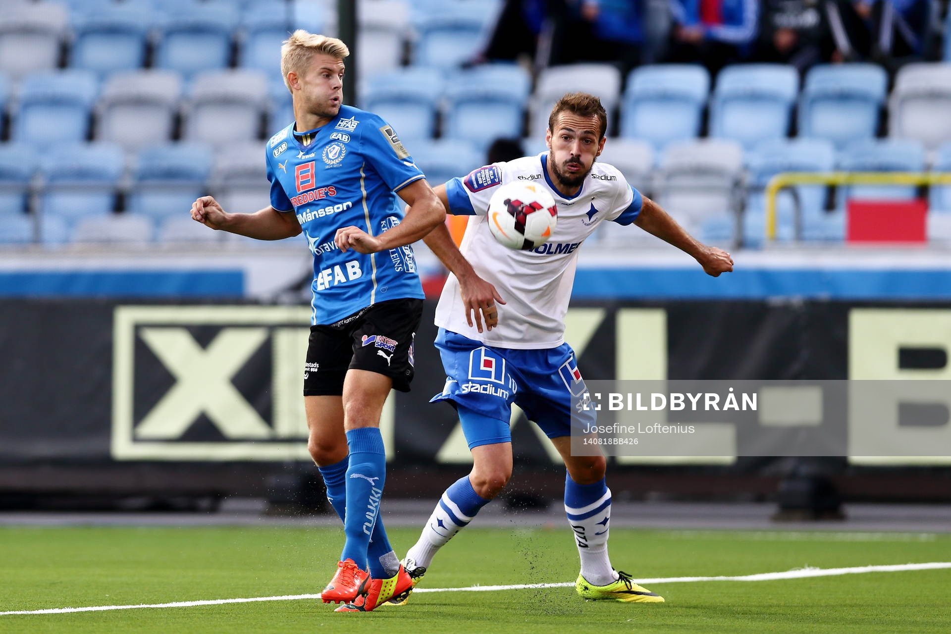 Halmstads Viktor Ljung och Norrköpings Emir Kujovic