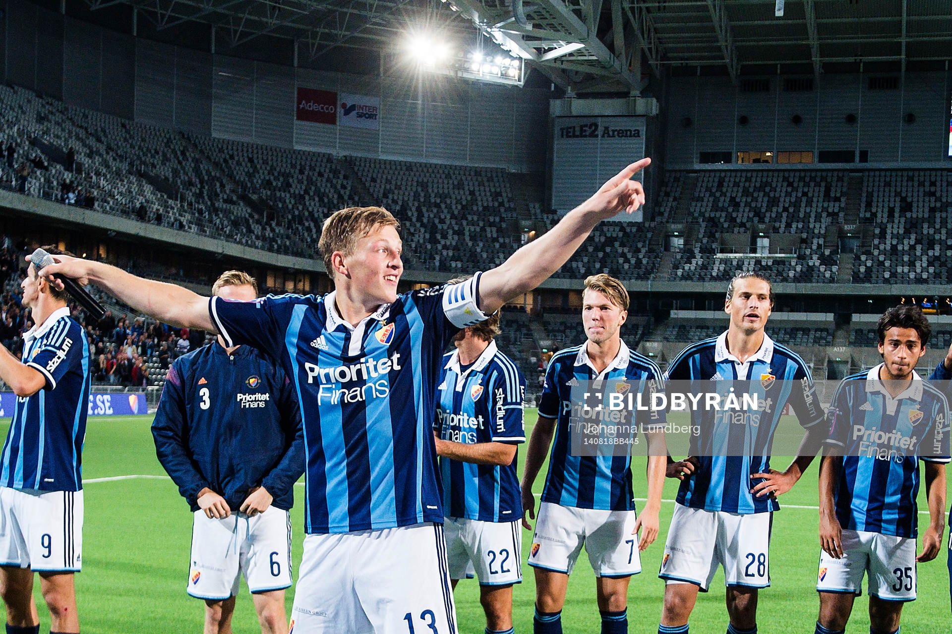 Djurgårdens Emil Bergström leder allsång