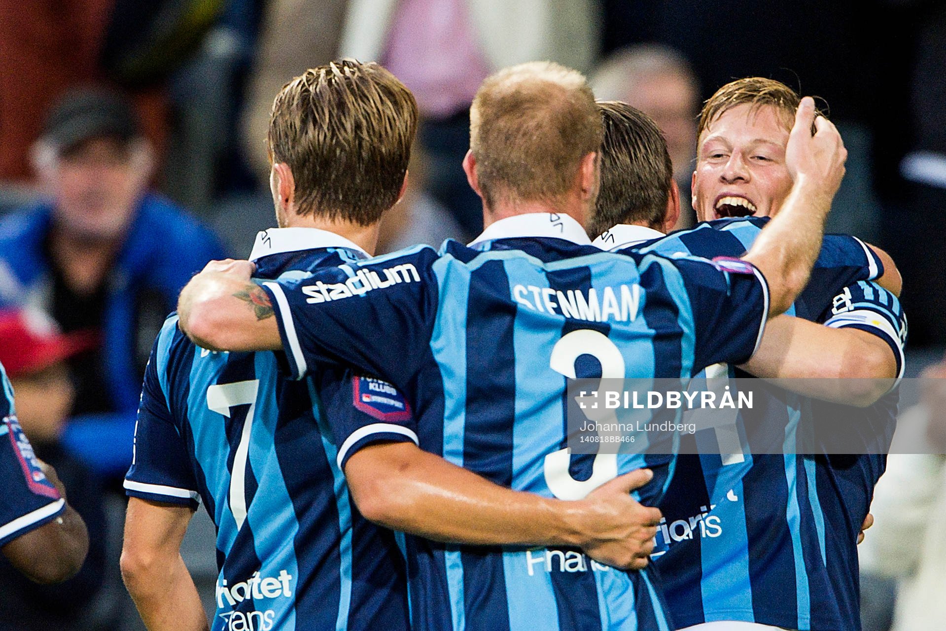 Djurgårdens spelare jublar