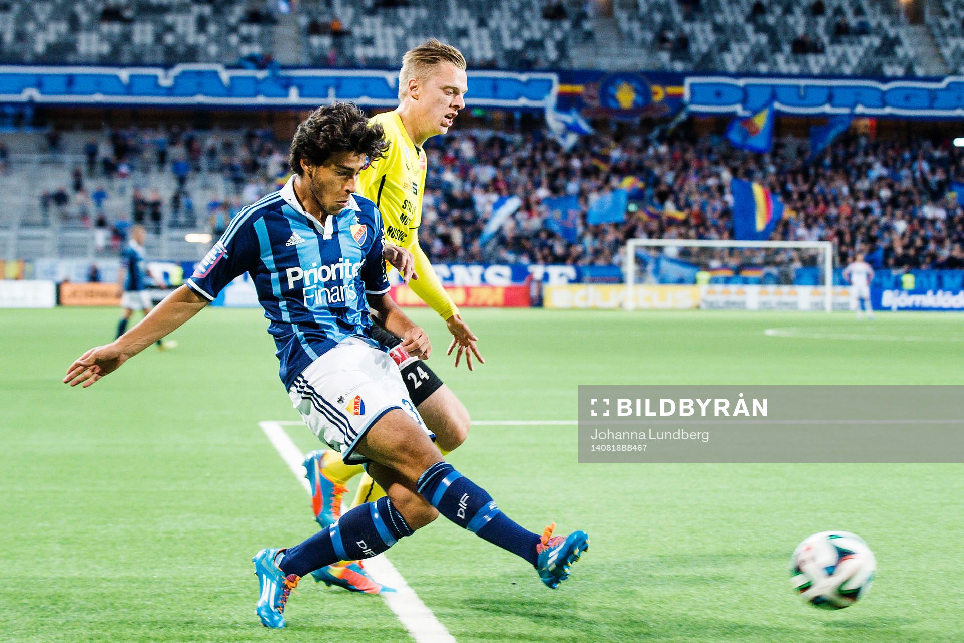 Mjällbys Mattias Håkansson och Djurgårdens Christian