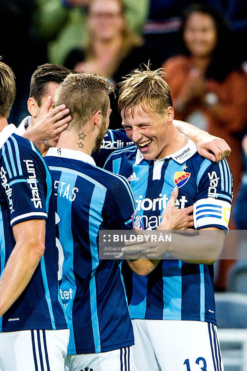 Djurgårdens spelare jublar